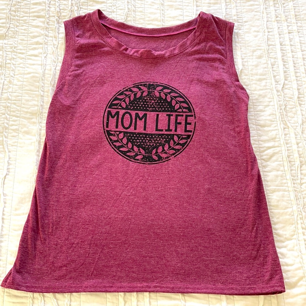 Mom life, tank top! Loose and comfortable!